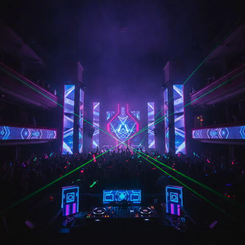 Soiree melodic techno ambiance opera futuriste