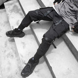 Black Harajuku Cargo Teuf Pants