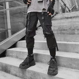 Black Harajuku Cargo Teuf Pants