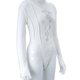 Ribbed Tie-Up Festival Bodysuit
