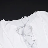 Ribbed Tie-Up Festival Bodysuit