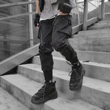 Black Harajuku Cargo Teuf Pants