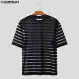Transparent Stripe Techno T-Shirt