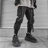 Black Harajuku Cargo Teuf Pants