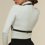 Harnais Femme Poitrine Cuir