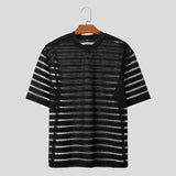 Transparent Stripe Techno T-Shirt