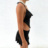 Festival Set "Camisole & Ruffled Mini Skirt"
