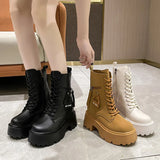 Bottes Plateformes Punk Montantes