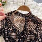 Combinaison Bodycon en Velours et Maille