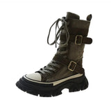 Bottes Canavas Chunky Militaires