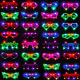 LED-Rave-Brillen Set "Gemischte Formen"