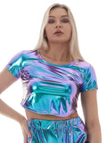 Top Festival "Glitter Metalizado Holograma"