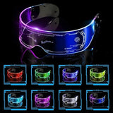Cyberpunk-LED-Brille "Futuristisches Visier"