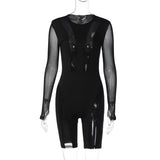 Combinaison Transparente en Maille
