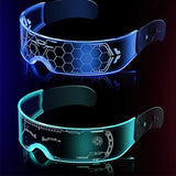 Cyberpunk-LED-Brille "Futuristisches Visier"