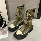 Bottes Canavas Chunky Militaires