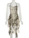 Mini-Robe Halter Tie-Dye