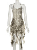 Mini-Robe Halter Tie-Dye