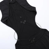 Robe Longue Dos Nu Détail Papillon