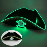 Chapeau Pirate Lumineux Vert