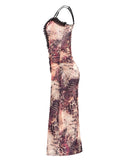 Festival-Kleid "Netz Strand Schnürung"