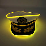 Chapéu de Pirata Luminoso LED "Brilho Rosa Fun"