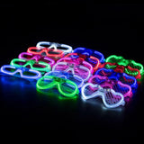 LED-Rave-Brillen Set "Shutter und Herzen"