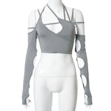 „E-Girl Cyber ​​​​Punk“ Langarmshirt