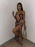 Festival-Kleid "Netz Strand Schnürung"