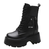 Bottes Plateformes Punk Montantes