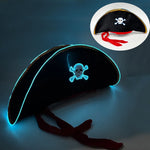 Chapeau Pirate Lumineux Bleu