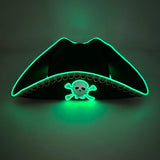 Chapéu de Pirata Luminoso LED "Brilho Rosa Fun"