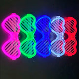 LED-Rave-Brillen Set "Shutter und Herzen"