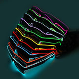 LED-Rave-Brille "Neondraht Farbe nach Wahl"