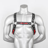 Techno-Harness "Punk mit Roter Platte"