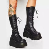 Bottes Militaires Plateformes Gothiques