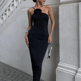 Robe Longue Fendue Dos Nu Élégante