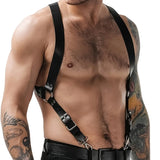 Techno-Harness "Gekreuzte Riemen mit Schnallen"