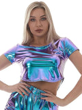 Top Festival "Glitter Metalizado Holograma"