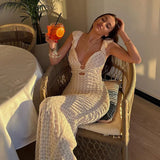 Robe Longue Dentelle Off-Shoulder