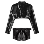 Tenue Techno Wetlook Zippée Homme