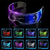 Cyberpunk-LED-Brille "Futuristisches Visier"
