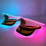 Chapéu de Pirata Luminoso LED "Brilho Rosa Fun"