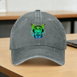 Techno-Cap "Trippy Bunny - Marineblau"