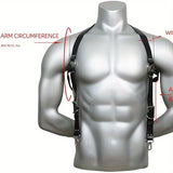 Techno-Harness "Gekreuzte Riemen mit Schnallen"
