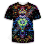 T-Shirt Teuf Trippy Buddha Mandala