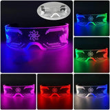 Cyberpunk-LED-Brille "Futuristisches Visier"