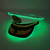 Chapéu de Pirata Luminoso LED "Brilho Rosa Fun"