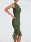 Robe Asymétrique Volants & Fronces