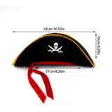 Chapeau Pirate Festival "Capitaine Tête de Mort"